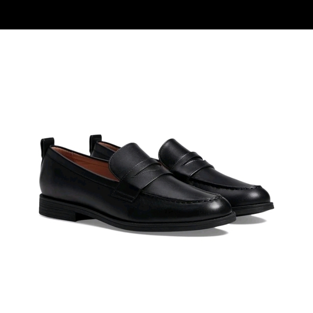 Cole Haan Men's Stassi Penny Loafer Leather Shoes - Black - Picture 4 of 9